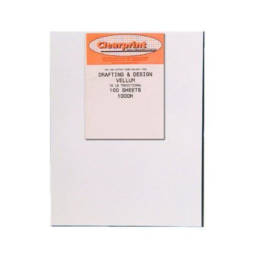 Vellum translucent archival quality drafting paper - 100 sheets - clearprint (17 for sale