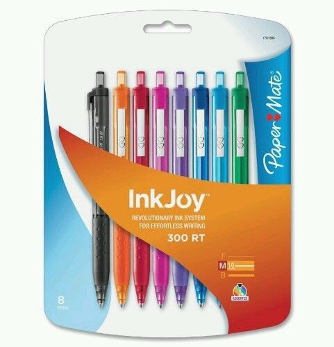 Paper Mate InkJoy 300 RT Retractable Medium Point Ballpoint Pens, Assorted Color