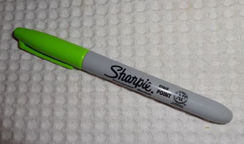 1 SHARPIE Permanent Marker - Fine Point  - LIGHT GREEN - New!