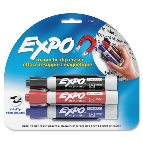 Expo markaway iii eraser - chisel marker point style - red, blue, (san81503) for sale