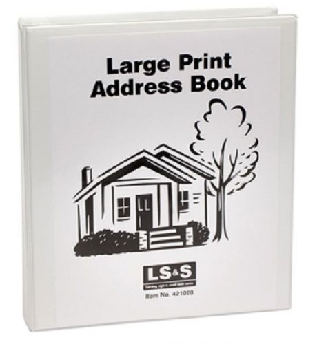 LS&amp;S 421028  Large Print, Loose Leaf Address Book -1 each