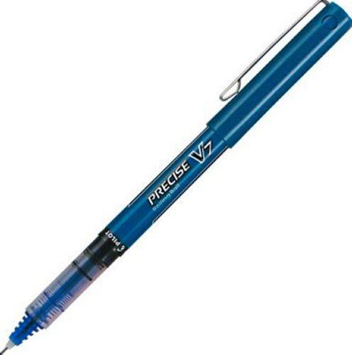 24  PILOT PRECISE V7  Blue .7 mm ROLLER BALL PENS