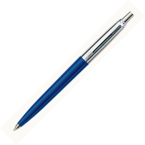 6  PARKER  Stainless BLUE  JOTTERS   Ink Ballpoint Retractable Pens