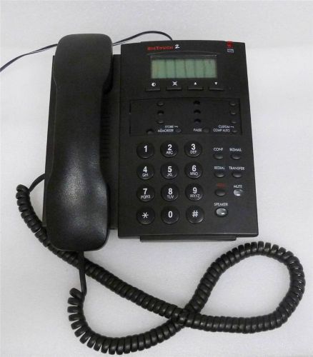 Bizfon BizTouch 2 BT2 6-Line Corded Digital Display Charcoal Office Telephone
