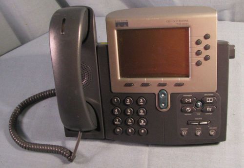 CISCO CP-7960 UNIFIED VoIP IP OFFICE/BUSINESS PHONE 7960 SERIES WITH HANDSET SEE