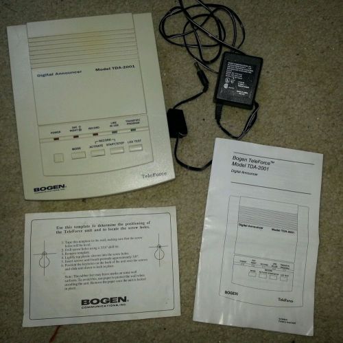 Bogen TeleForce TDA-2001 - Digital Announcer