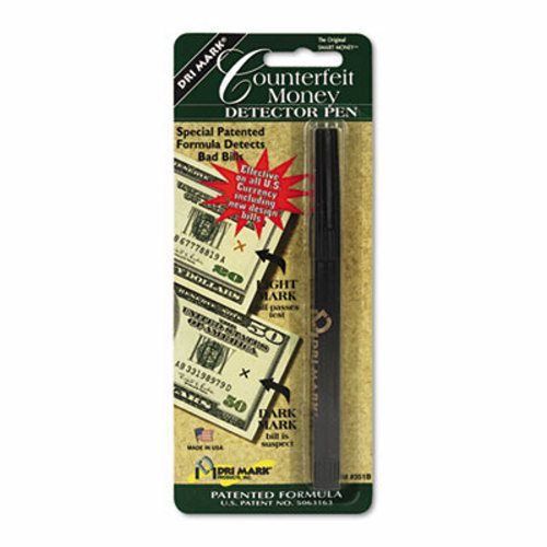 Dri-mark Money Counterfeit Bill Detector Pen for Use w/U.S. Currency (DRI351B1)