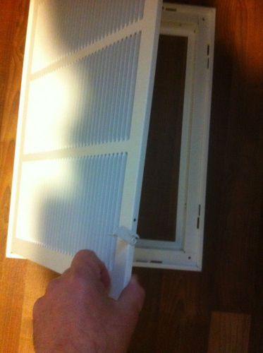 Hart&amp;Cooley 12x18 White Heater Vent Cover Register Furnace Heating Grill Grate