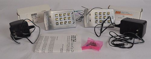 New pair sdc security door controls keypad 928 entrycheck and 290 cabinet lock for sale