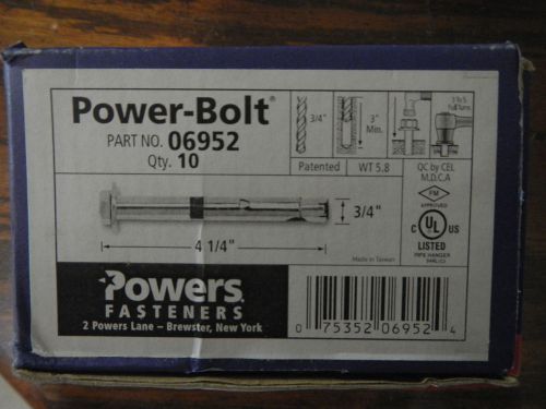 Powers Fasteners part # 06952 Wedge bolt
