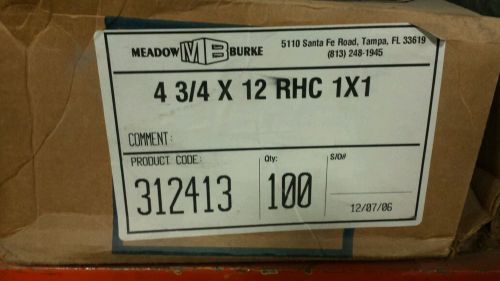 MEADOW BURKE 312413 Snaptie 4 3/4 x 12 RHC 1 x 1 box of 100