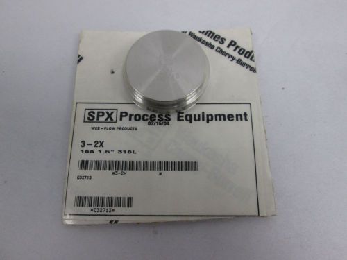 NEW WAUKESHA 3-2X SANITARY FITTING END CAP 16A 1-1/2IN 316L D292244