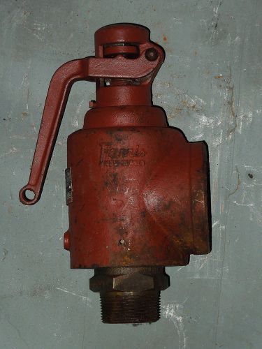 1-1/2 x 2-1/2&#034; teledyne farris safety valve #1855-0l, set @ 60 psi for sale