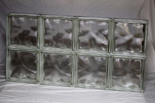 32 x 16 glass block window wavy mist pattern for sale