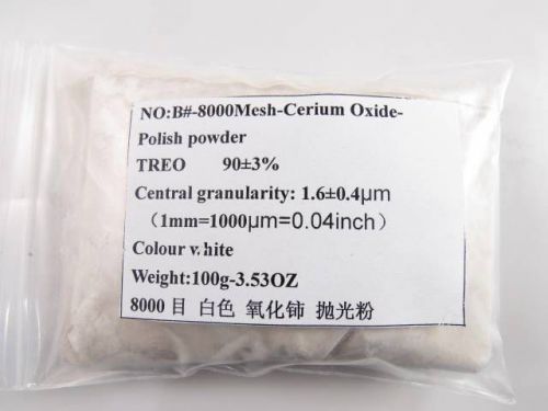 8000mesh cerium oxide high grade optical glass gem crystal polishing powder 100g for sale