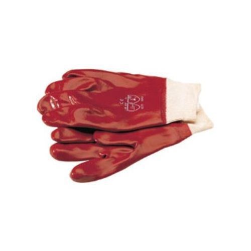 Draper 12229 red size l large work gloves pvc/cotton wetwork expert glove new for sale