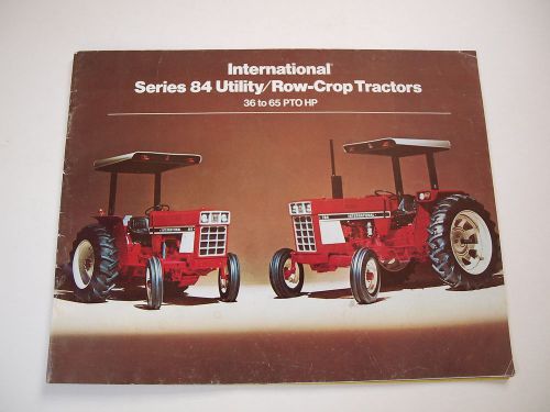IH International Harvester 84 384 484 584 684 784 Tractor Color Brochure 36p &#039;78