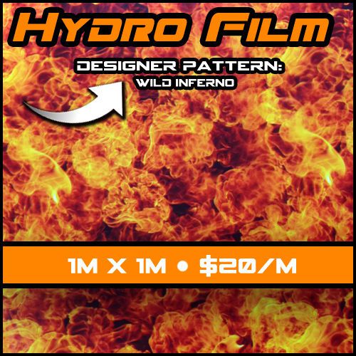 Hydrographics Dip Kit Water Transfer Printing Film Hydro Dip - Flame Dragons, US $329.99 – Picture 1
