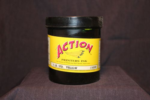 1 lb - ACTION Professional Printers Ink - STD Yellow #8500