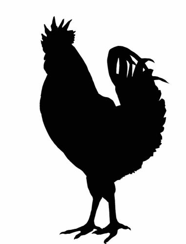 Rooster chicken DXF CNC Plasma, laser, router .dxf clip art