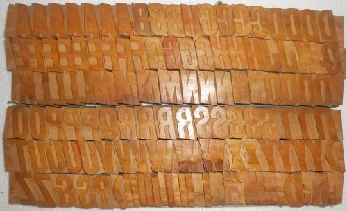 130 piece unique vintage letterpres wood wooden type printing block unused s1057 for sale
