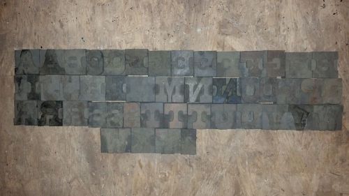 1 3/4&#034; Letterpress Wood Printing Blocks Wooden Type Alphabet! A-Z With Extras