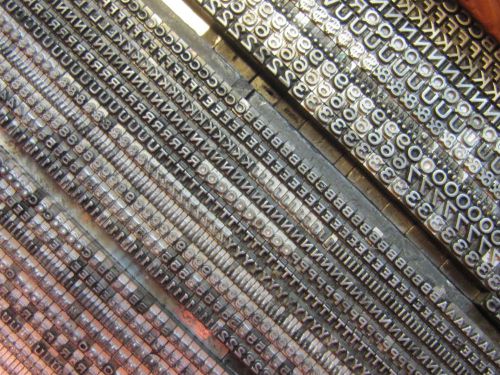 Letterpress Lead Type 6 Pt. Copperplate Gothic Heavy ATF # 130 (3 sets)  B44