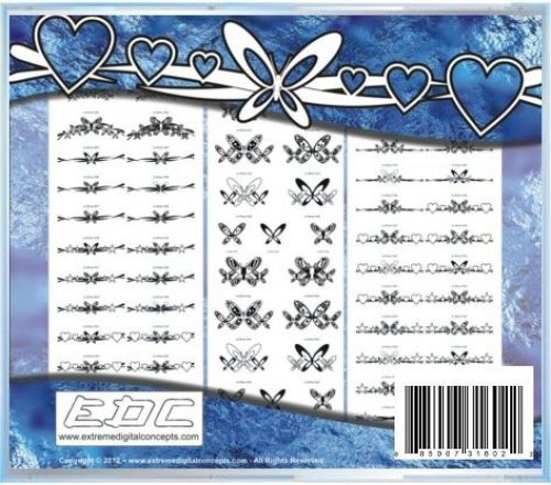 Butterfly Hearts &amp; Stars Vector Graphics / Plotter Ready &amp; Vinyl Cut able .EPS