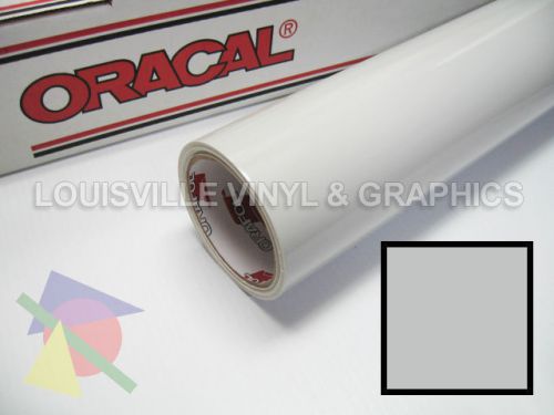 1 roll 24&#034; x 5 yds light grey oracal 651 sign &amp; graphics cutting vinyl for sale