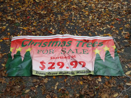 Banner for Fresh Christmas Trees sales,  one time sales groups High Quality!