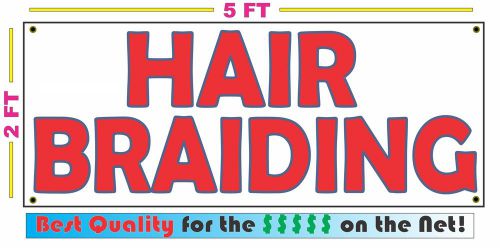 HAIR BRAIDING All Weather Banner Sign NEW High Quality! XXL beads salon shop