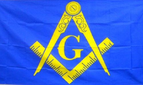Freemasons Masonic symbols Flag 3&#039;x5&#039; Horizontal Banner