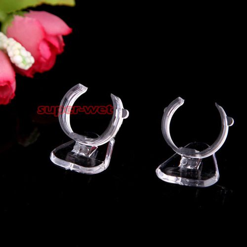 20 X Ring Holder Display Stand Plastic Jewelry Rack Store Showcase Free Shipping