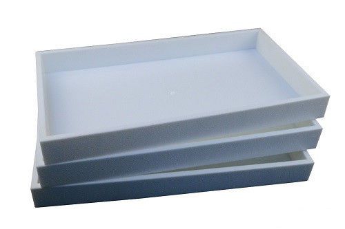 New 3 White Plastic Full-Size Stackable Jewelry Storage Display Trays case