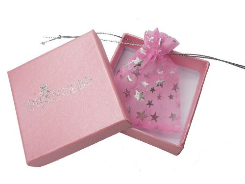 Wholesale lot of 18 princess pink gift box with pouches for jewelry packing for sale
