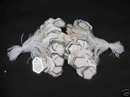 5000pcs Label Jewelry Price Pricing Tag Silver 18x25mm