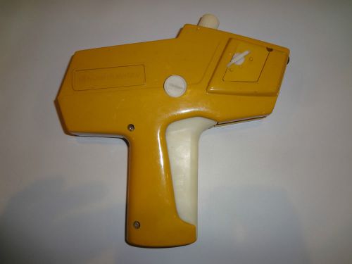 Vintage Monarch Marking 1110 Pricing Gun, Pitney Bowes Yellow W/ White Trigger