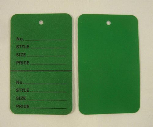 500 Green Unstrung Coupon Garment Merchandise Price Tags Small