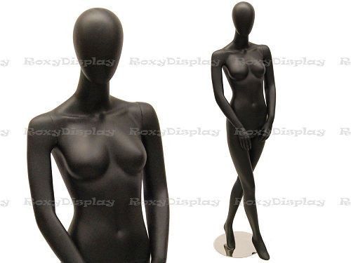Fiberglass Black Abstract Egg Head Mannequin Display Dress Form MC-KAT04