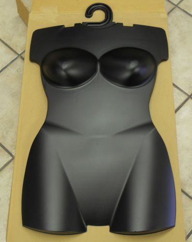 10 black henta female plus full size plastic body form mannequin hanger display for sale