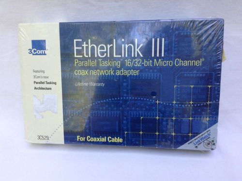3Com MCA EtherLink III 16/32 Micro Channel Network Adaptor Mfr P/N 3C529-TP NIB