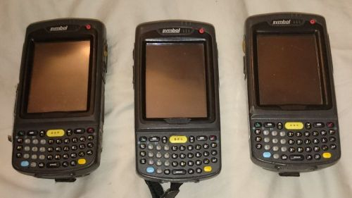 Lot of 3 Symbol N410 MC7090 Handheld Laser Barcode Scanner PDA Computer