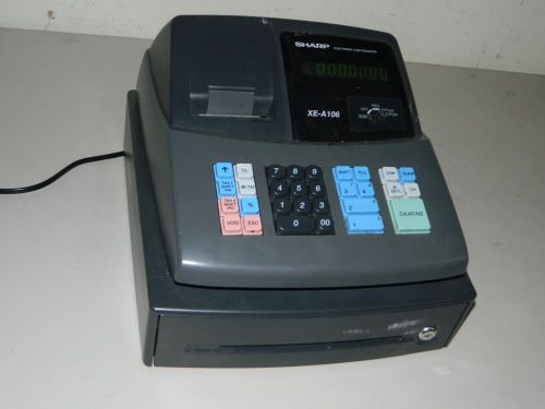 Sharp Electronic Cash Register / Drawer, EX-A106, S/N: 2D105921,  (NO KEYS)