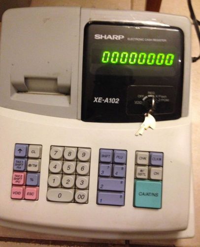 Sharp XE-A102 Electronic Cash Register  AS IS
