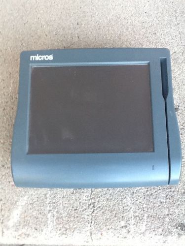 Micros pos restaurant system with card swiper used.