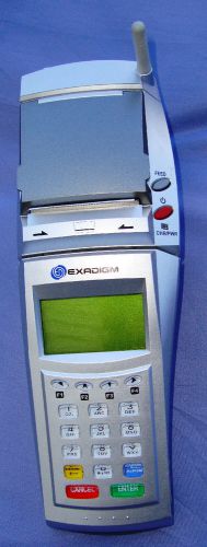 ExaDigm Wireless Debit/Credit Terminal Model XD2100SP+Accessories+5 paper rolls