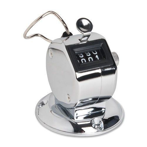 Sparco Tally Counter With Base Silver. Sold as Each
