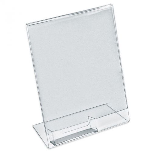 Vertical Sign/Brochure/Literature Holder with Business Card Pocket 8.5&#034;W x 11&#034;H