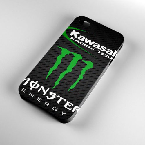 Kawasaki Racing Monster Team Art Logo iPhone 4/4S/5/5S/5C/6/6Plus Case 3D Cover