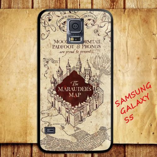iPhone and Samsung Galaxy - Marauders Map Harry Potter School Magician - Case
